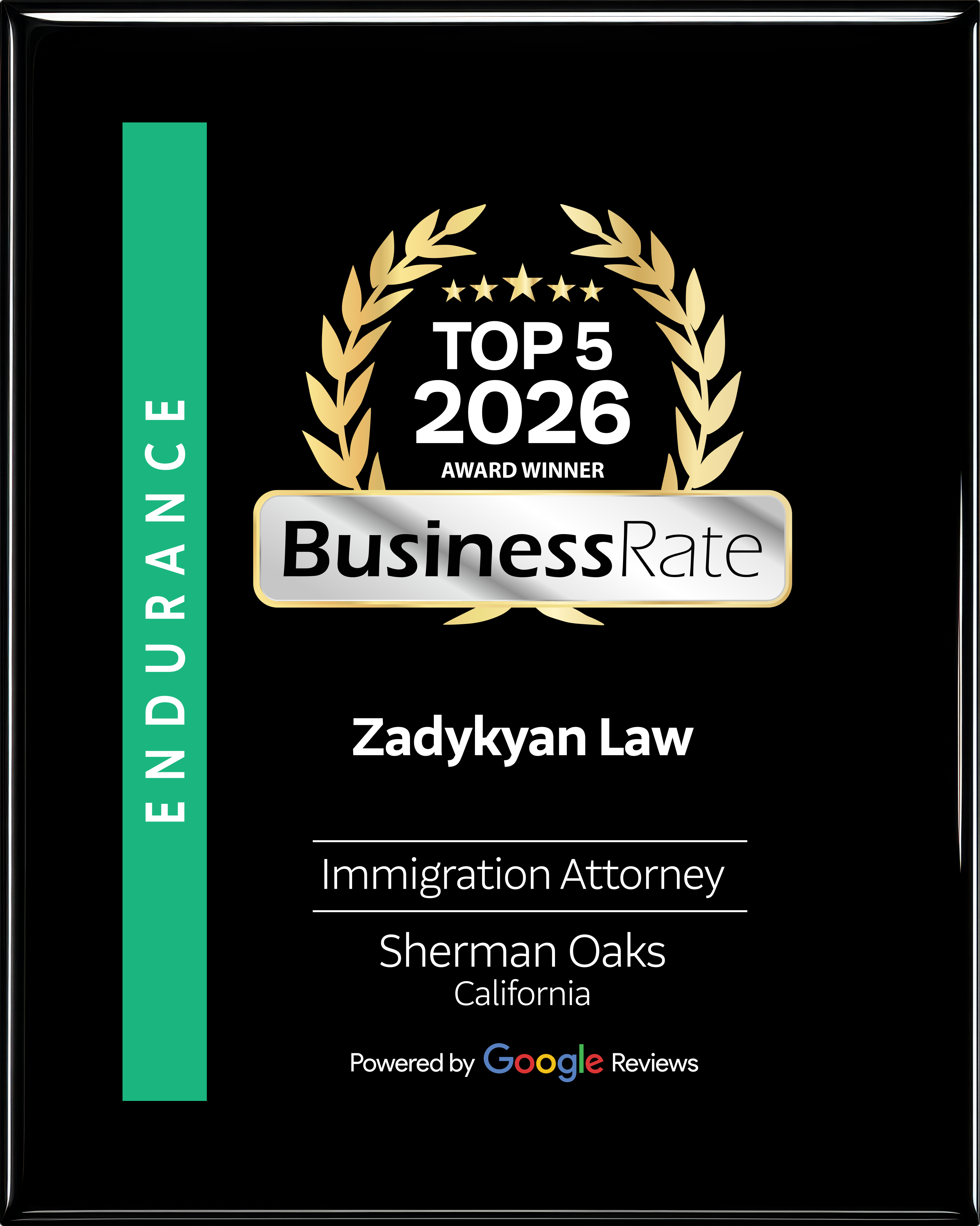 Top 5 2026 BusinessRate Award